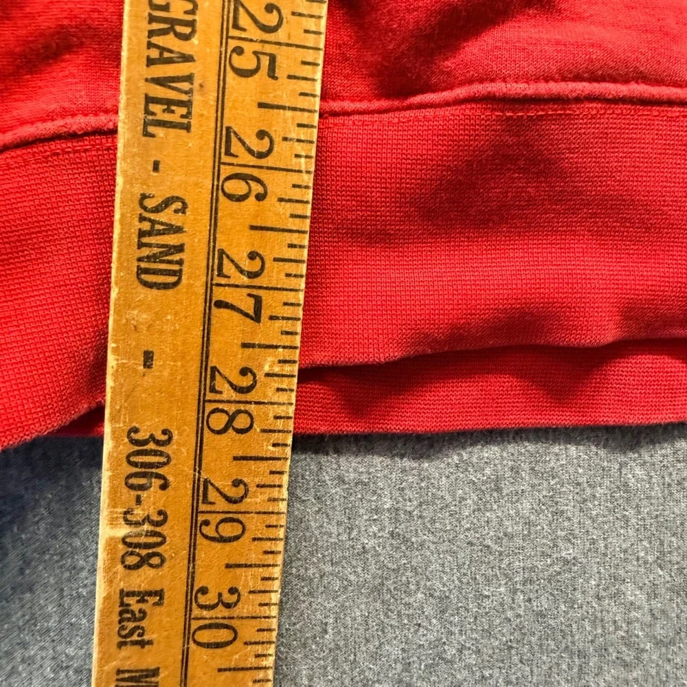 Vintage Adidas Nebraska Football Sweatshirt Red Embroidered Crewneck Mens 3XL
